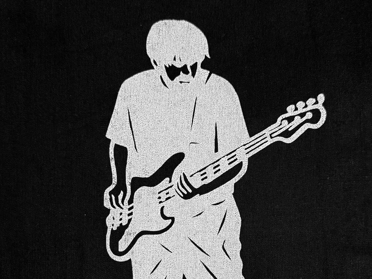 bass tote bag (handmade)